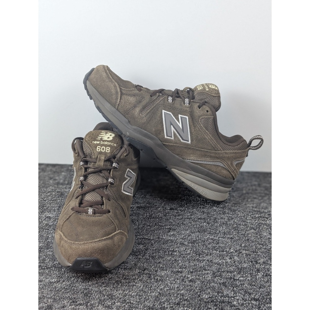 New Balance 608 Shoes Men's Size 8 Brown Suede Leather Walking Training Sneakers